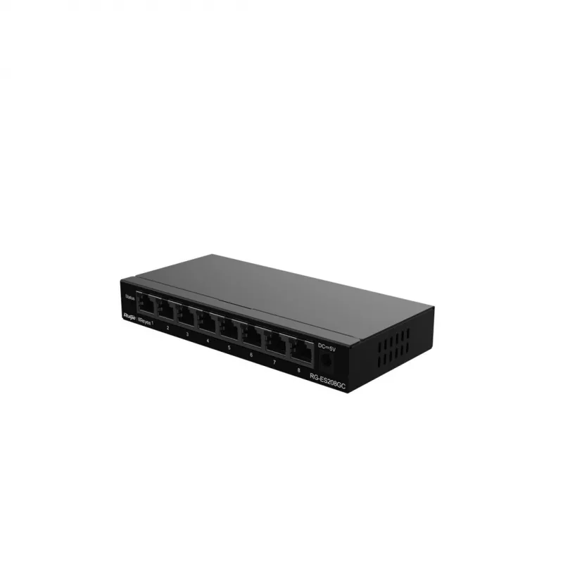 Hallatav kommutaator Ruijie Networks RG-ES208GC L2 Gigabit Ethernet 8 porti