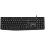 Juhtmega klaviatuur CANYON KB-1 UK paigutusega must