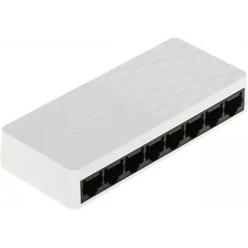 Hikvision DS-3E0508D-O võrgukommutaator, Gigabit Ethernet (10/100/1000), must, valge