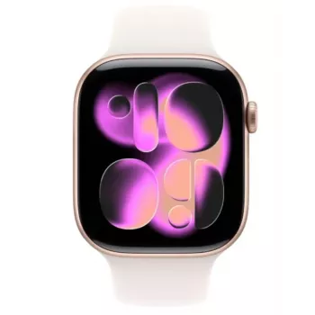 Apple Watch Series 11 GPS 46mm roosakuldne alumiiniumkorpus heleroosa sportrihmaga S/M