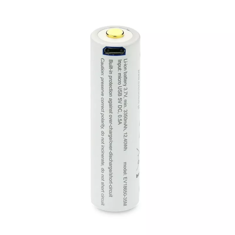 18650 Li-Ion 3.7V everActive 3500mAh battery (1 tk) micro-USB with protection
