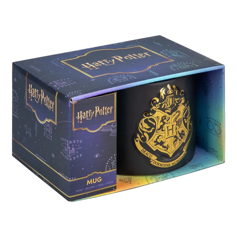 Keraamiline kruus Paladone Hogwarts Crest Embossed mug – reljeefne Sigatüüka vapi disain, standardne 330–400 ml maht