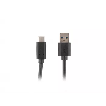 Lanberg CA-USBO-31CU-0018-BK USB-kaabel 1,8 m USB 3.2 Gen 1 (3.1 Gen 1) USB C USB A must (CA-USBO-31CU-0018-BK)
