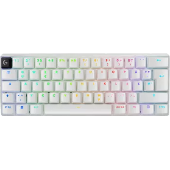Logitech G PRO X 60 mänguklaviatuur USB RF Wireless Bluetooth QWERTZ Saksa valge