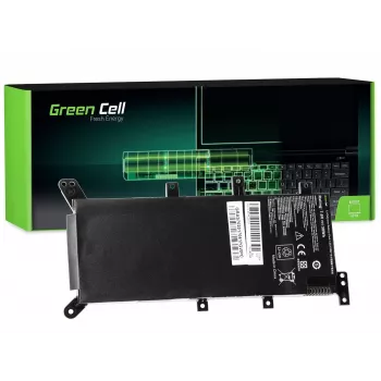 Sülearvuti aku roheline Cell ASUS A555 F555 K555 R556 X555 jaoks, LiPo 4000 mAh, 7,6 V, 4 elementi, must