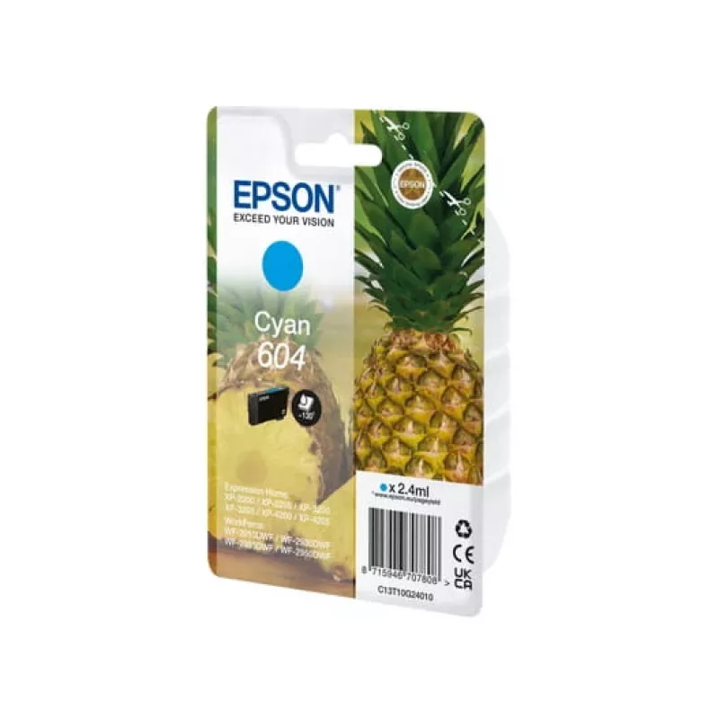 Epson 604 tindikassett 1 tk Originaal Standardmahuga Tsüaan