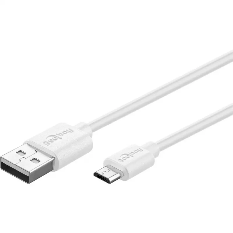 Goobay 44985 mobiiltelefonikaabel, valge