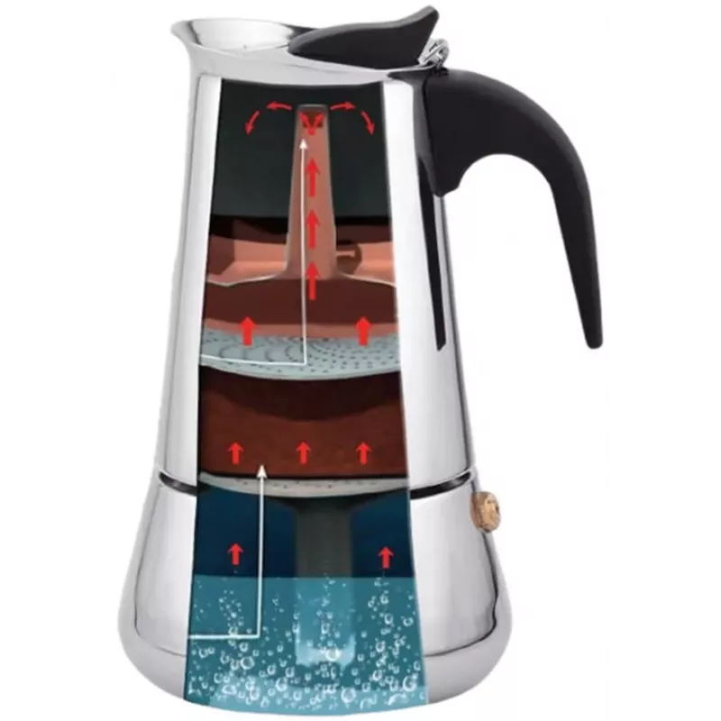 Pod-kohvimasin Maestro MR1660-200 (manuaalne) — 0,2 L, kroom