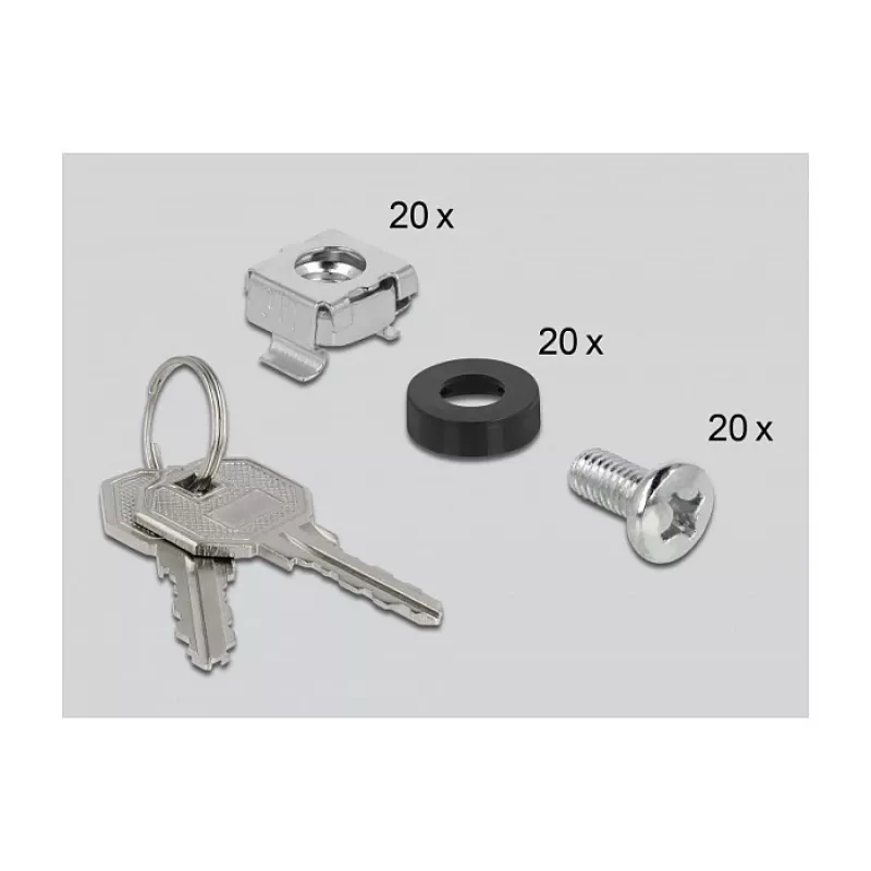 Seinale paigaldatav rack DeLOCK 43379