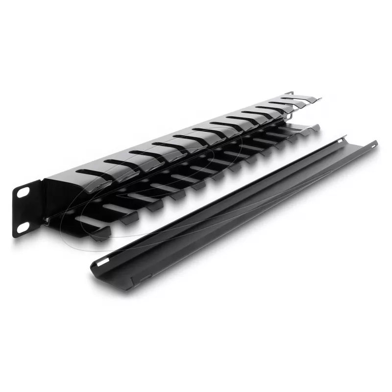 Patch panel DELOCK 67628 1U, must nailon, 483 mm sügavus, 70x44,5 mm