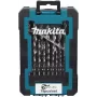 Puuriterade komplekt Makita D-78352 HSS-GS, 19-osaline kiirlõiketerasest keerdpuurid