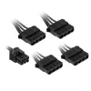Kolink modulaarkaabli regulaator KL-CBR-PAT — 4× 4-kontaktiline Molex modulaarne toitekaabel