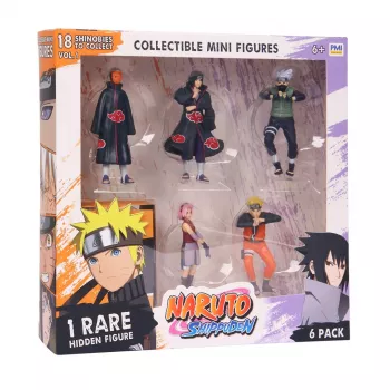 NARUTO SHIPPUDEN FIGUURID - 6 PAKKI LUUKSUVÄLJAANNE VER. A