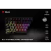 Savio Phenix SAVGK-RED mänguklaviatuur USB RF juhtmevaba Bluetooth QWERTY