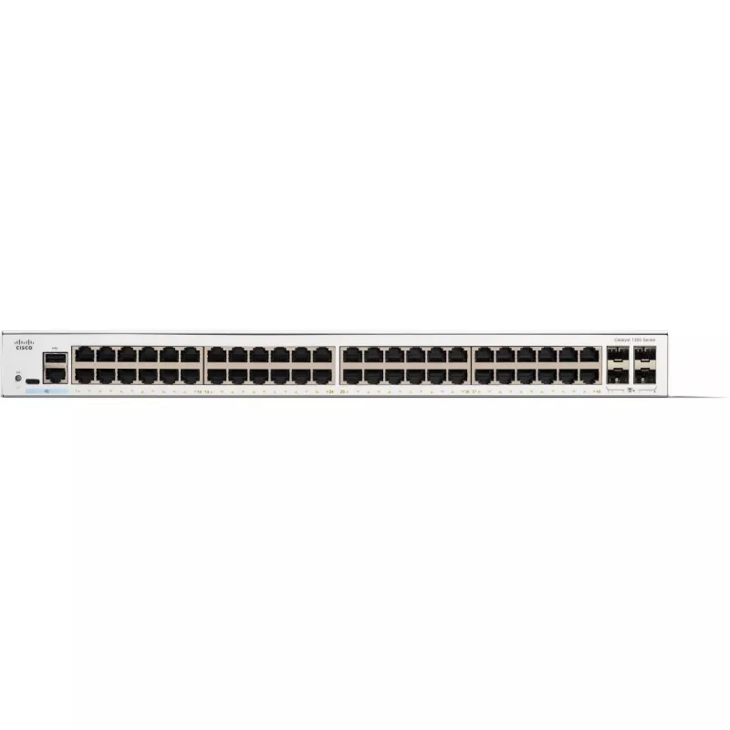 Cisco Catalyst 1300-48T-4X hallatav lüliti, 48 porti GE, 4x10GE SFP+, piiratud eluaegne kaitse (C1300-48T-4X)