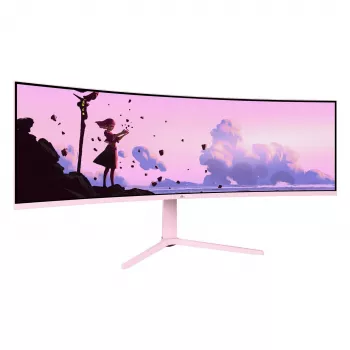 Kumer monitor Arozzi Nova 49” (124,5 cm) Dual QHD 5120×1440 LED VA 32:9 4 ms Roosa