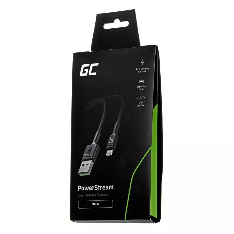 Green Cell KABGC24 Lightning-kaabel 0.3 m Must