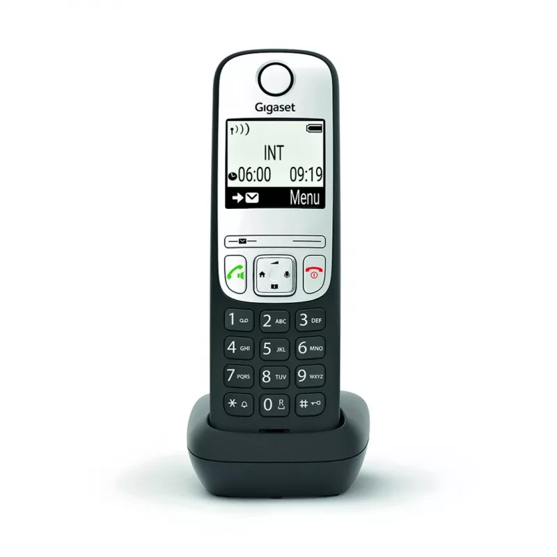 Gigaset A690HX Analoog/DECT telefon Kõne tuvastus Must, Hõbedane