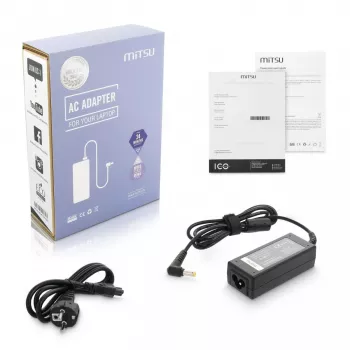 Toiteadapter MITSU ACER ZM/ACE19237 19V 2,37A ühildub ACER kaasaskantavate seadmetega