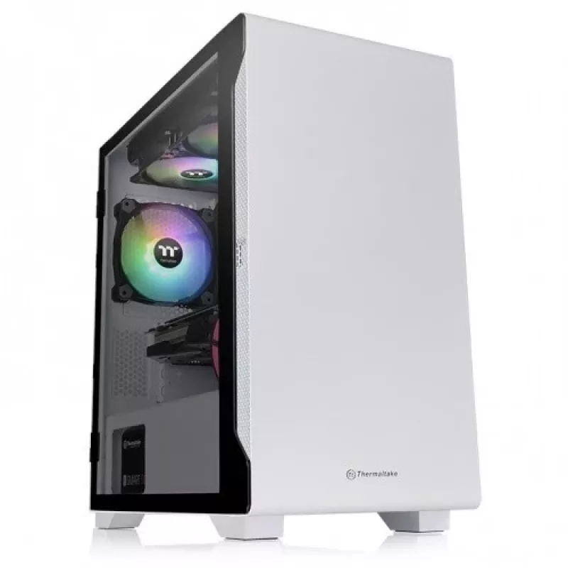 Arvuti korpus Thermaltake S100 karastatud klaasiga Snow Edition Micro Tower Valge