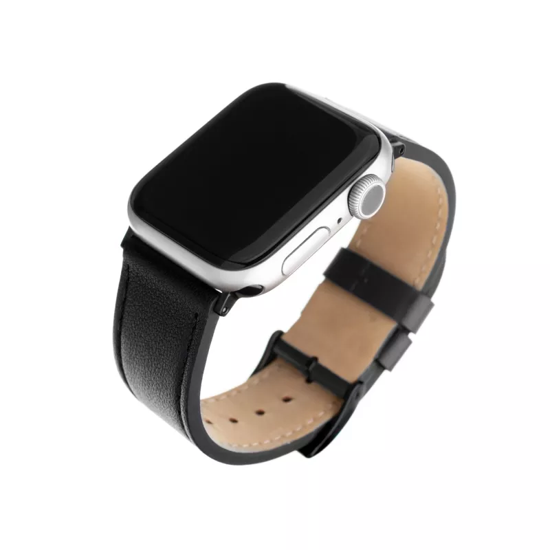 Nahkrihm Apple Watchile FIXED FIXLST-434-BK — must, asendusrihm