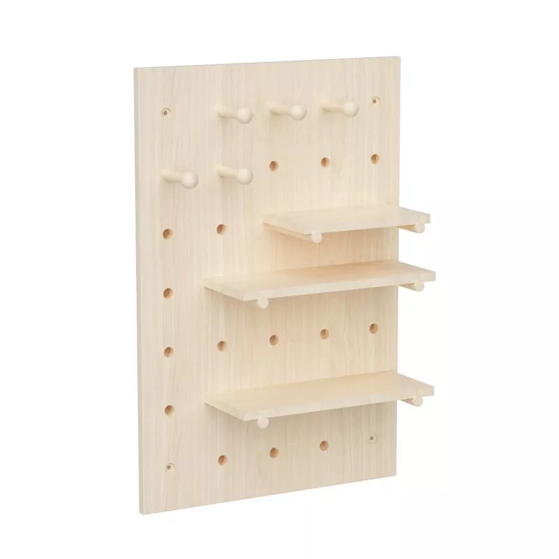 Maclean MC-130 WD puidust seinalaud-organiseerija, 40x60 cm, kuni 20 kg