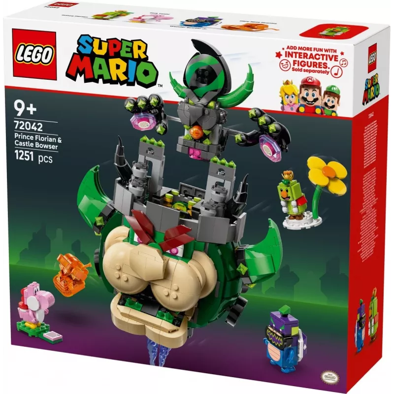 Ehitusmänguasi LEGO Super Mario Prints Florian ja Bowseri loss komplekt 72042