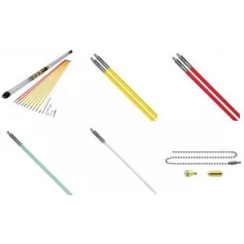 Tõmbevardakomplekt c.k tools MightyRod PRO 10 m — 10 varrast kaabli ja toru paigaldamiseks