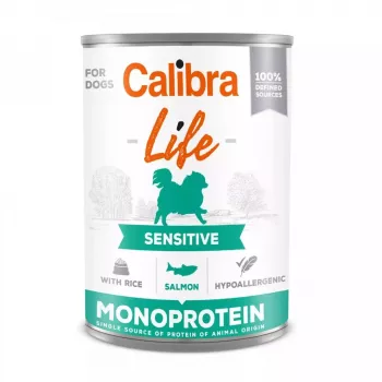 CALIBRA Life Sensitive Salmon with rice - märg koeratoit - 400g