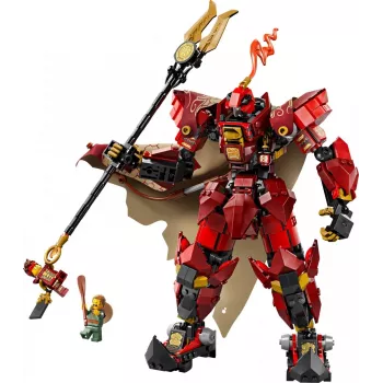 LEGO ehituskomplekt NINJAGO 71846 Tulerüütli mech, 996 tükki, 2 minifiguuri, liigutatavad jäsemed, 260 mm kõrgus