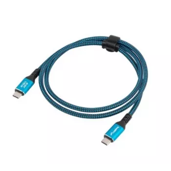 USB-C M/M USB4 kaabel 1,5M 240W 60Hz Must-Sinine