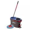 Põrandamopp VILEDA Mikrokiust 320 mm, teleskoopkäepide 55–123 cm, pestav, 360° pöörlev pea, must/sinine/punane