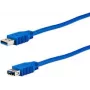 USB A to USB A kaabel e p CC 318/1 LOSE — USB 3.2 Gen 1 (3.1 Gen 1), 1.5 m, sinine
