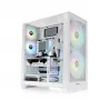 Arvutikorpus THERMALTAKE View 390 TG Snow Valge kesk-torn karastatud klaaspaneelidega
