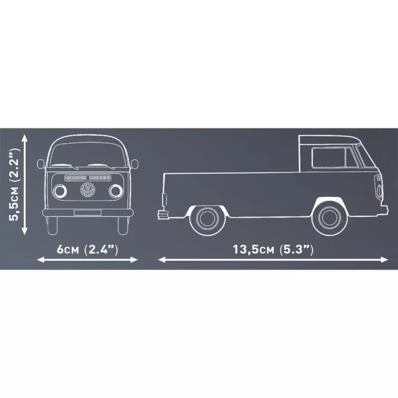 Cobi mudelikomplekt Volkswagen T2a platvormveok 1:35 hall