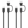 USB 3.2 Gen 1 (3.1 Gen 1) kaabel Speedlink SL-460101-BK, 3 m, USB A/USB C to USB C, must