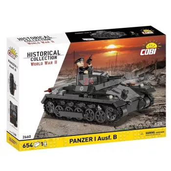 Ehituskomplekt Cobi Panzer I Ausf. B – 654 tk, detailne mudelitanki komplekt