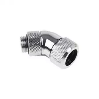 Alphacool Eiszapfen 13mm HardTube sissekeeratav liitmik 45° pööratav G1/4 - kroomitud (17406)