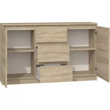 Topeshop KOMODA 2D3S DĄB SONOMA kummut