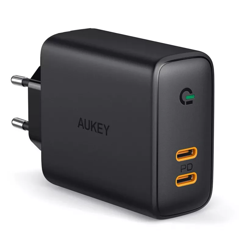 AUKEY PA-D2 mobiilseadme laadija 36W Must Siseruumides