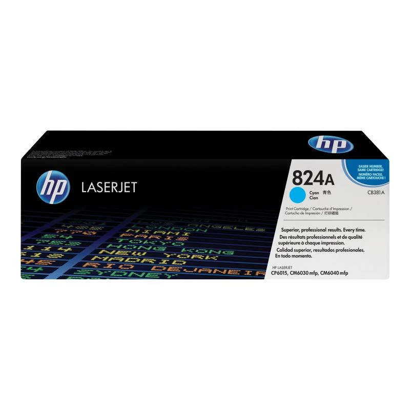 HP 824A tsüaan Originaal LaserJet toonerikassett, 21000 lehekülge, tsüaan, 1 tk