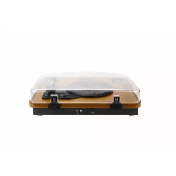 Rihmülekandega helipleier AKAI ATT-11BT — pruun, 33/45/78 RPM, 0,8 W RMS