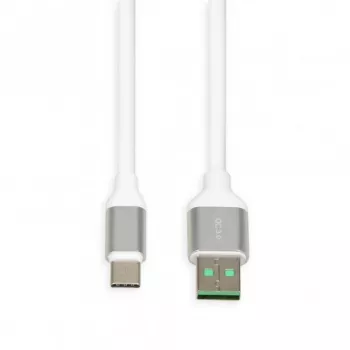 USB A – USB C kaabel IBOX IKUMTCWQC 1,5 m, USB 2.0, 3 A, valge