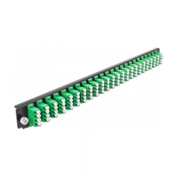 Splice Box Front Panel DeLOCK 19 inch 43370 24 port LC Quad roheline
