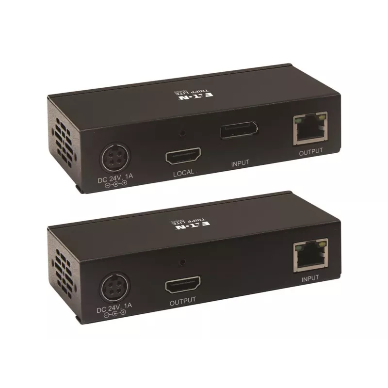 Eaton Tripp Lite Series DisplayPort-HDMI üle Cat6 pikenduskomplekt KVM-toega, 4K 60Hz, 4:4:4, USB, PoC, HDCP 2.2, kuni 230 jalga, TAA - Video/Heli laiendus, HDMI, Di