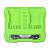 Akulaadija GreenWorks G24X2UC2 kahepesaline 24 V Li-Ion, 4 A, 2-elemendiline, kiirlaadimine