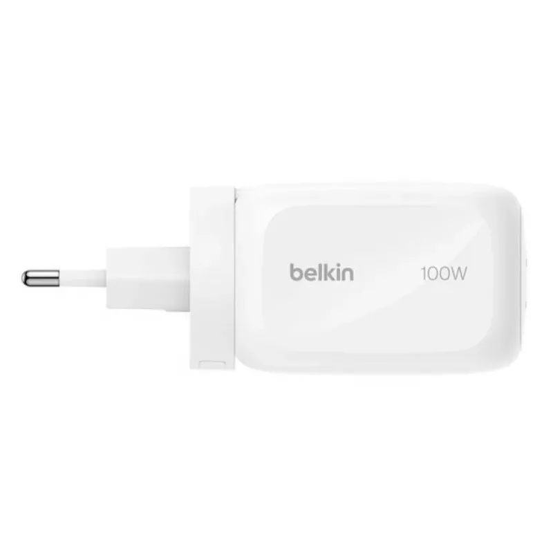 Seinalaadija Belkin BOOSTCHARGE 100W 2C1A WCH016HQWH vahetatava pistikuga