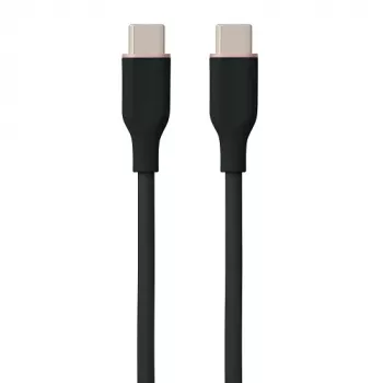 Silikoonkaabel USB Type-C – Type-C, 100 W (must, 3 m)