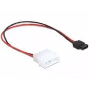 Delock toitekaabel Molex 4 kontaktiga pistik õhuke SATA 6 kontaktiga pistikupesale 24 cm