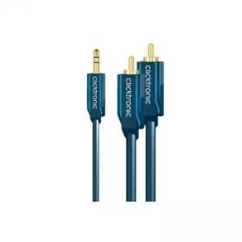 MP3-adapterkaabel (3,5 mm helipistikupesa pistik/2 RCA-pistikut) - 1,0 m lisaks adapter MP3-mängijatele, iPodidele ja nutitelefonidele